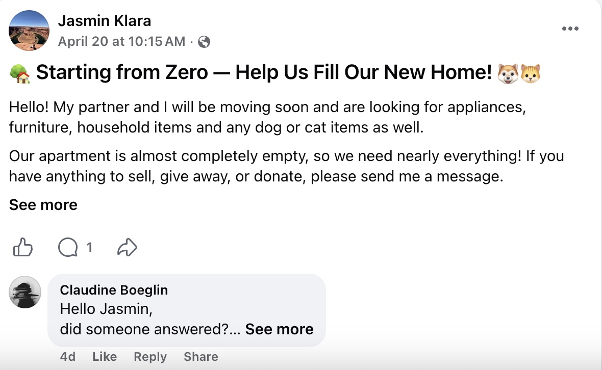 Facebook screenshot 2